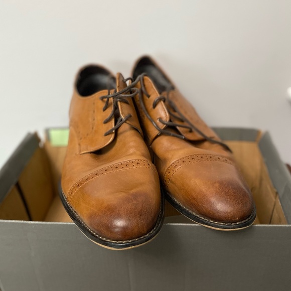 Stacy Adams Men’s brown dress shoes - Picture 1 of 5